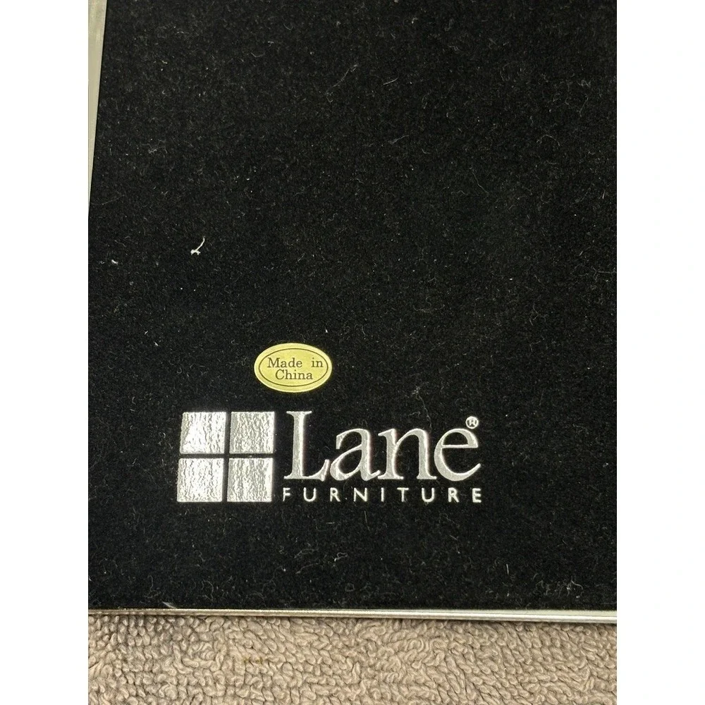 Lane Furniture Triple Folding Picture Frame Silver 4x6 Triptych Metal
